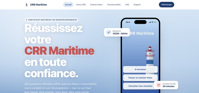 CRR Maritime — préparation au certificat restreint de radiotéléphoniste
